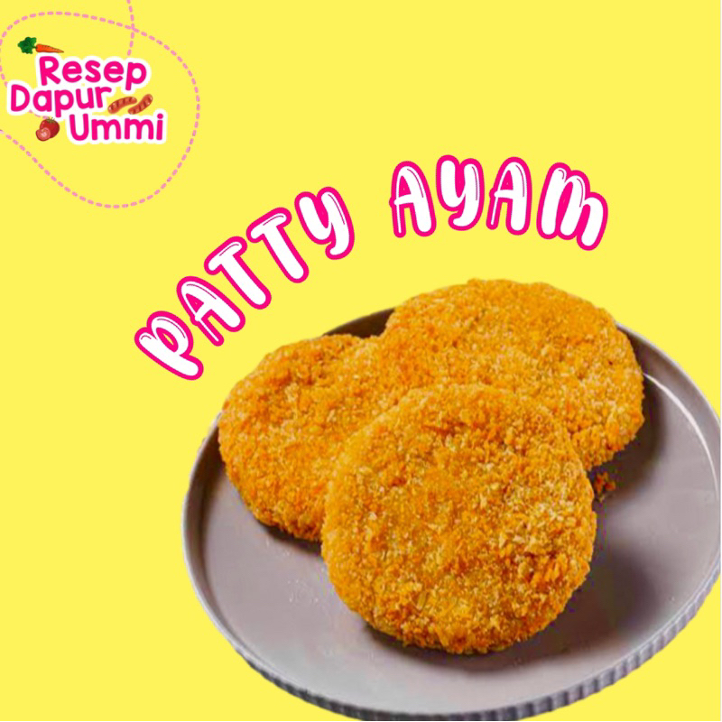 

PATTY AYAM CRISPY (BURGER/NUGGET) HOMEMADE Non MSG Frozen Food Resep Dapur Ummi