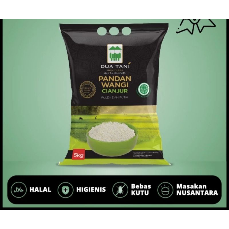 

Beras Khusus Cianjur Pandan Wangi 5kg Halal Pulen dan Wangi
