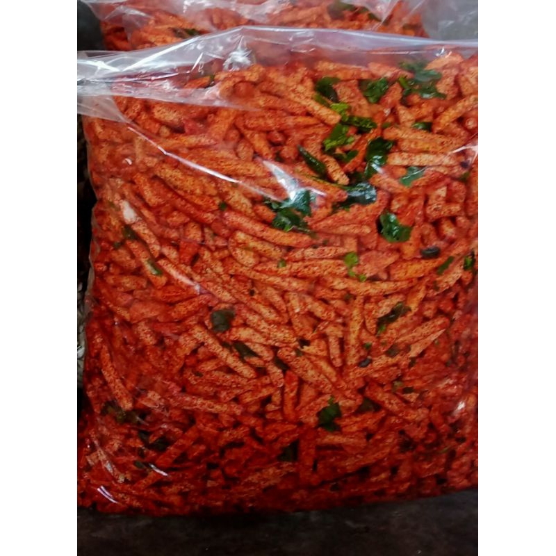 

Basreng pedas daun jeruk,, original daun jeruk