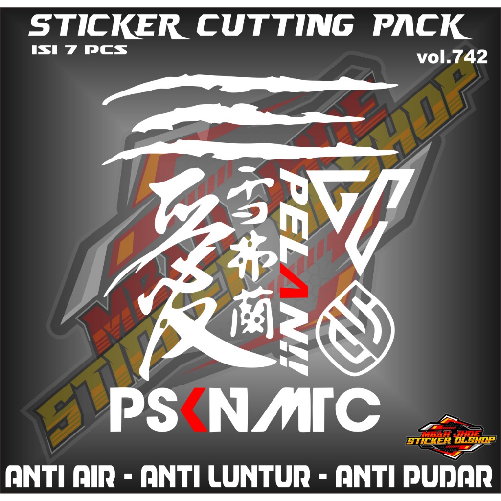 cutting sticker pack kekinian motor honda beat,vario,scoopy,n max,aerox,pcx