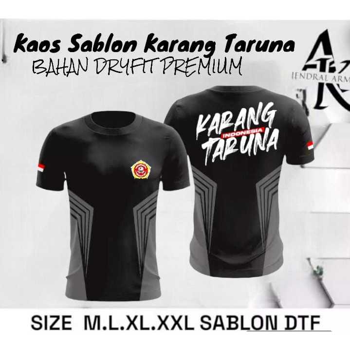 KAOS JERSEY KARANG TARUNA BAHAN DRYFIT MILANO / KAOS SABLON TARUNA
