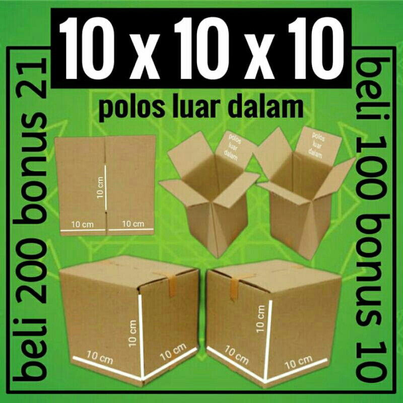 

Kardus karton box packing 10x10x10
