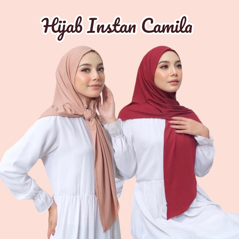 ( HIJAB INSTAN CAMILA ) SEGITIGA INSTAN JERSEY HIJAB INSTAN JERSEY