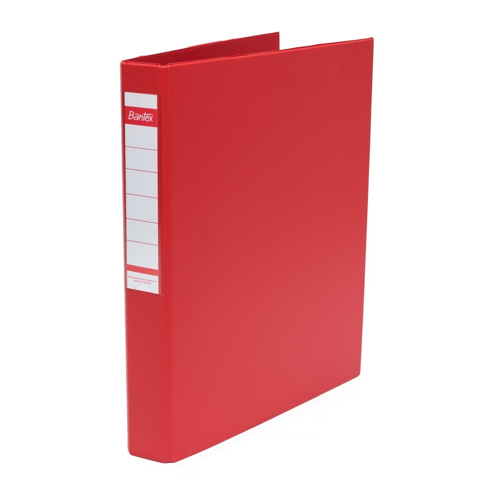 

Bantex Ring Binder 2 Ring O 25mm A4 Red 8225 09