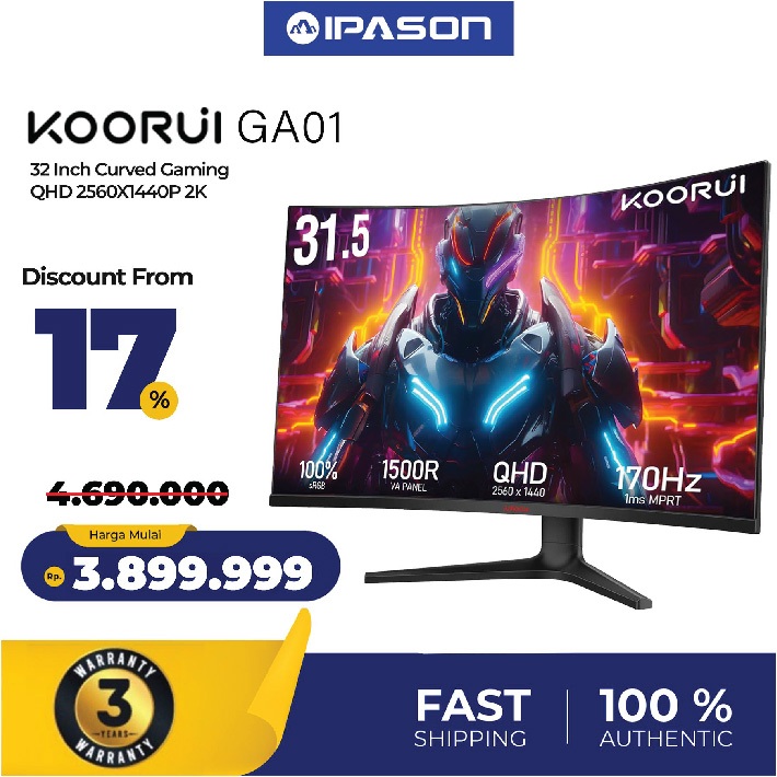 KOORUI Monitor Gaming GA01