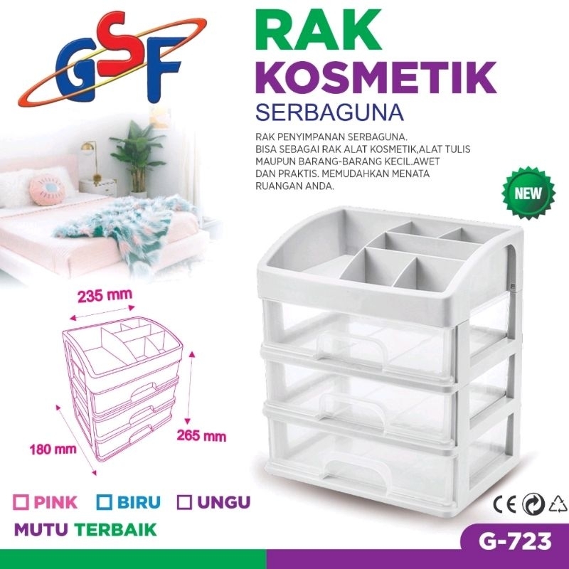RAK KOSMETIK GSF 723 RAK MAKE UP DAN SKINCARE GSF723