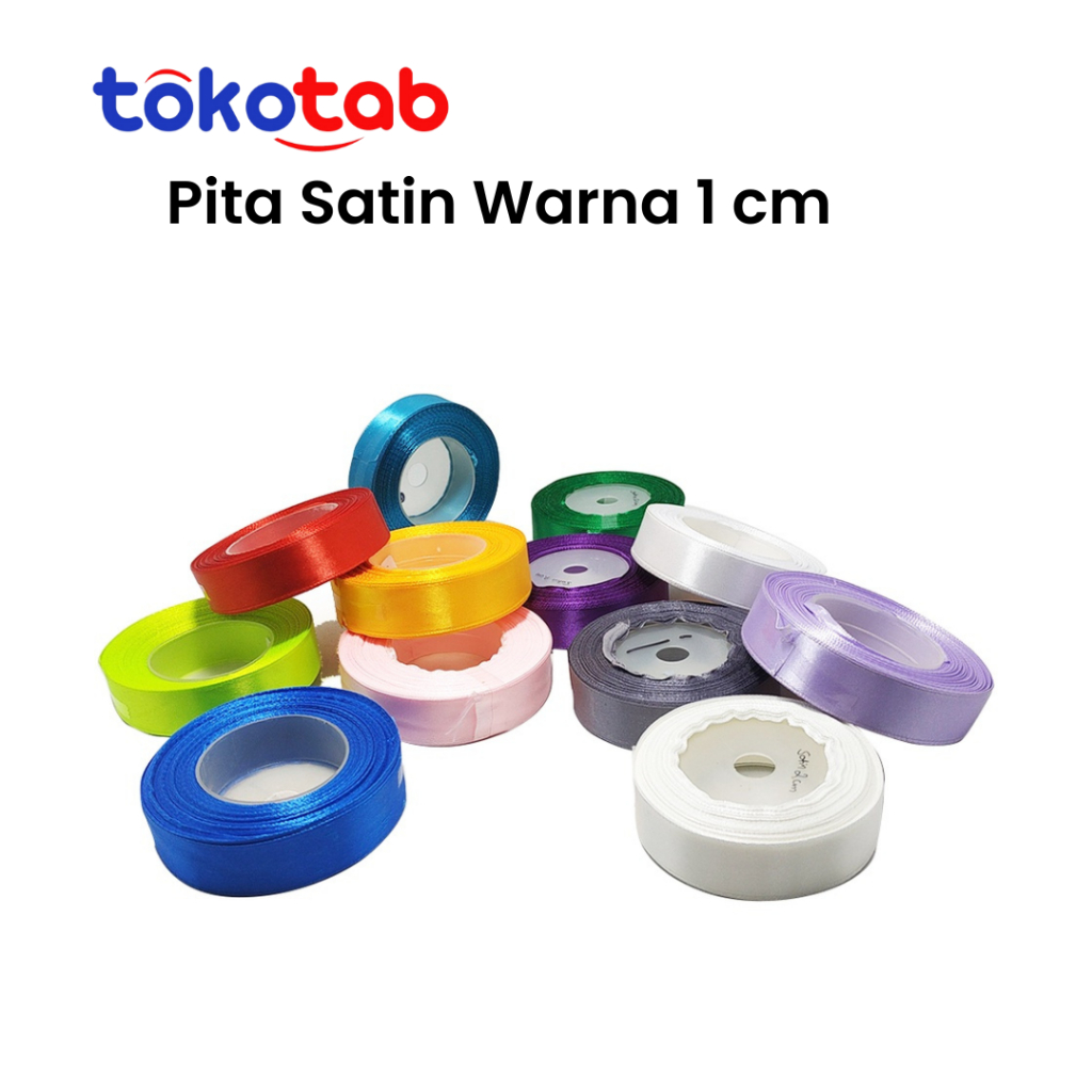 

Tokotab - Pita Satin Prakarya Pita Kado DIY 1 Cm