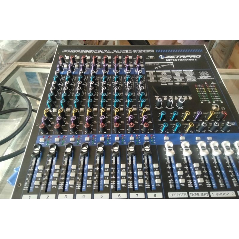 Mixer Zetapro Super Phantom 8 channel mixer zetapro 8 chanel