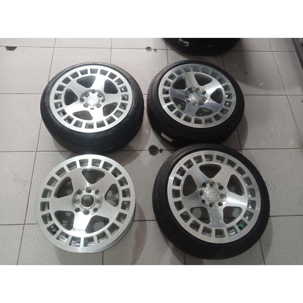 Velg Racing FIFTEEN Ring 16 Lebar 7 inch Hole 4 x 100 / 4 x 114,3 Offset 40 Warna Silver Plush Ban 2