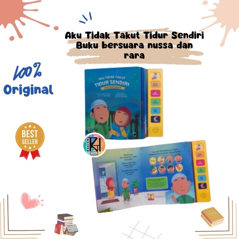 AKU TIDAK TAKUT TIDUR SENDIRI BUKU BERSUARA NUSA & RARA ORIGINAL GULALIBOOK