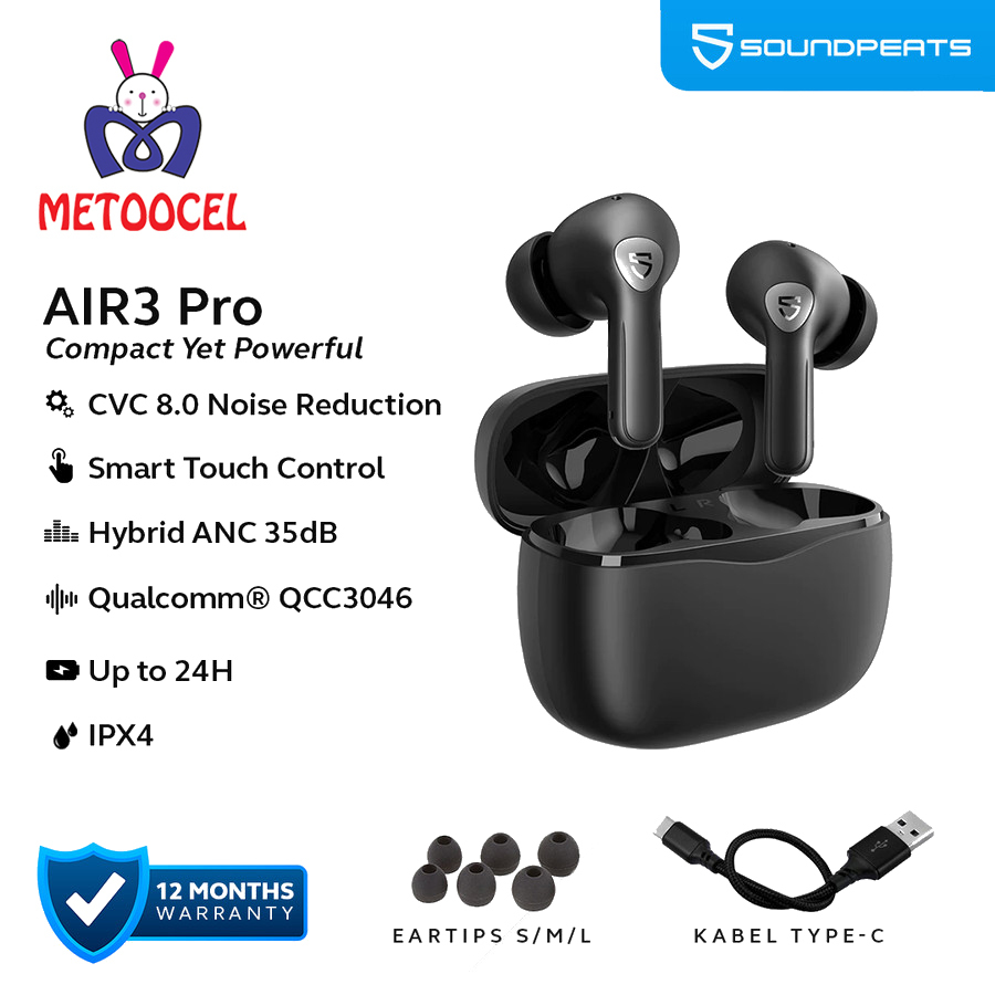 SoundPEATS Air 3 Pro Wireless Earbuds Headset Bluetooth TWS Earphone