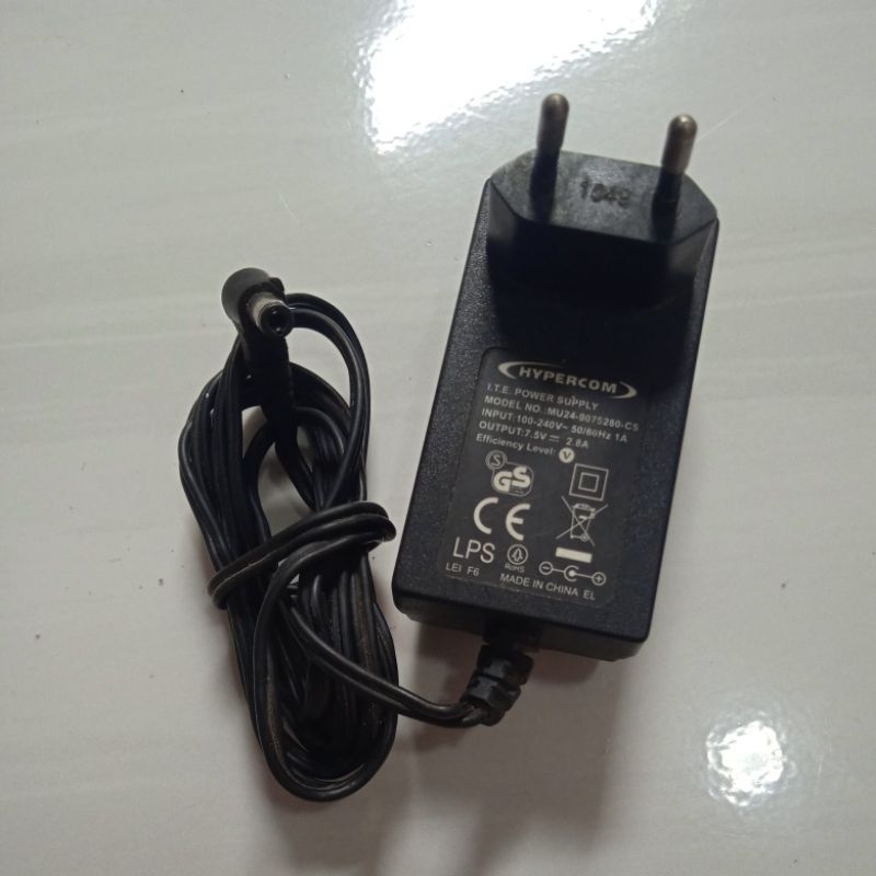 Adaptor 7.5V 2.8A merk Hypercom