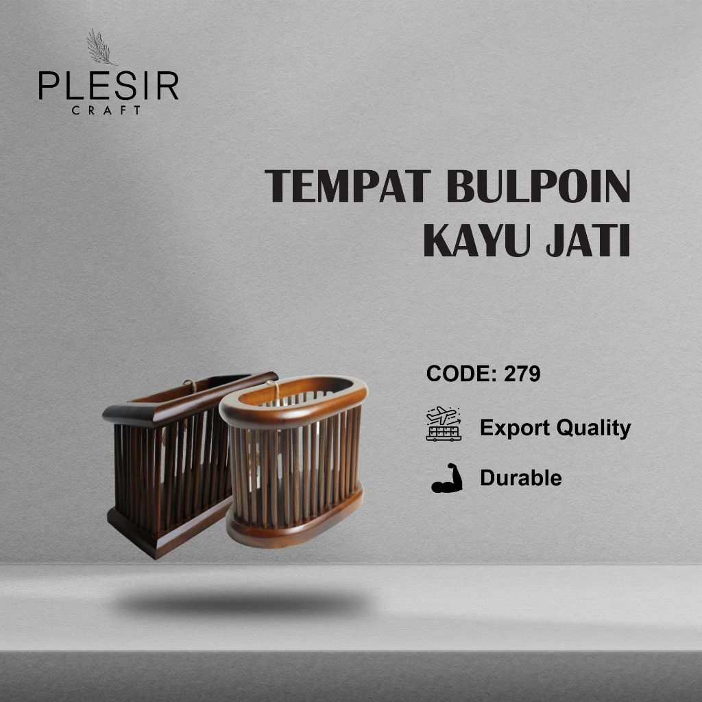 

Kotak Pensil Kayu Jati