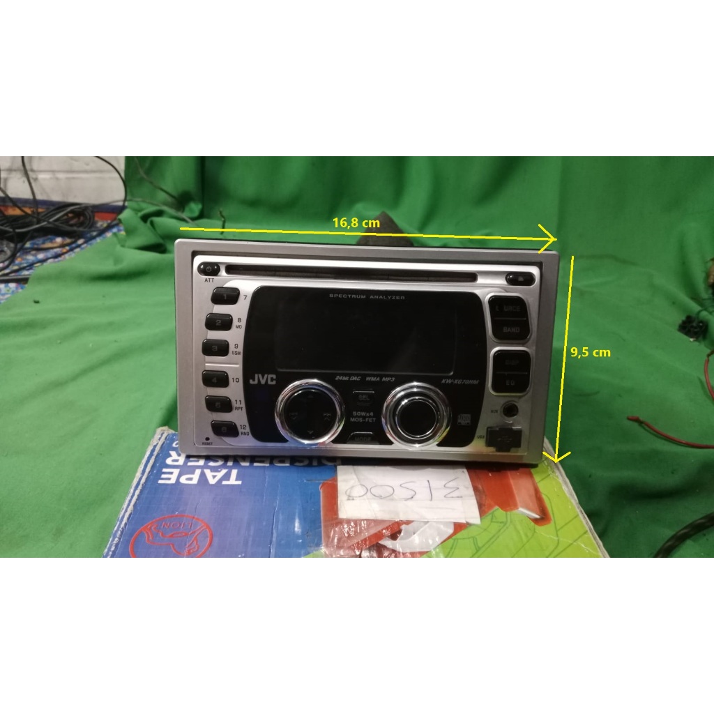 Radio Mobil Bekas Jadul.JVC Ori Honda Freed.Gratis Soket + Lis.