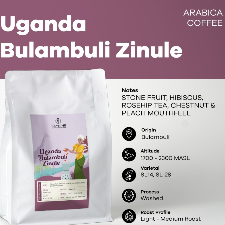 

KOPI ARABIKA UGANDA BULAMBULI ZINULE ROASTED BEANS