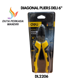 Tang Potong Kawat DELI 6" Inch Diagonal Cutting Nippers Pliers DPM