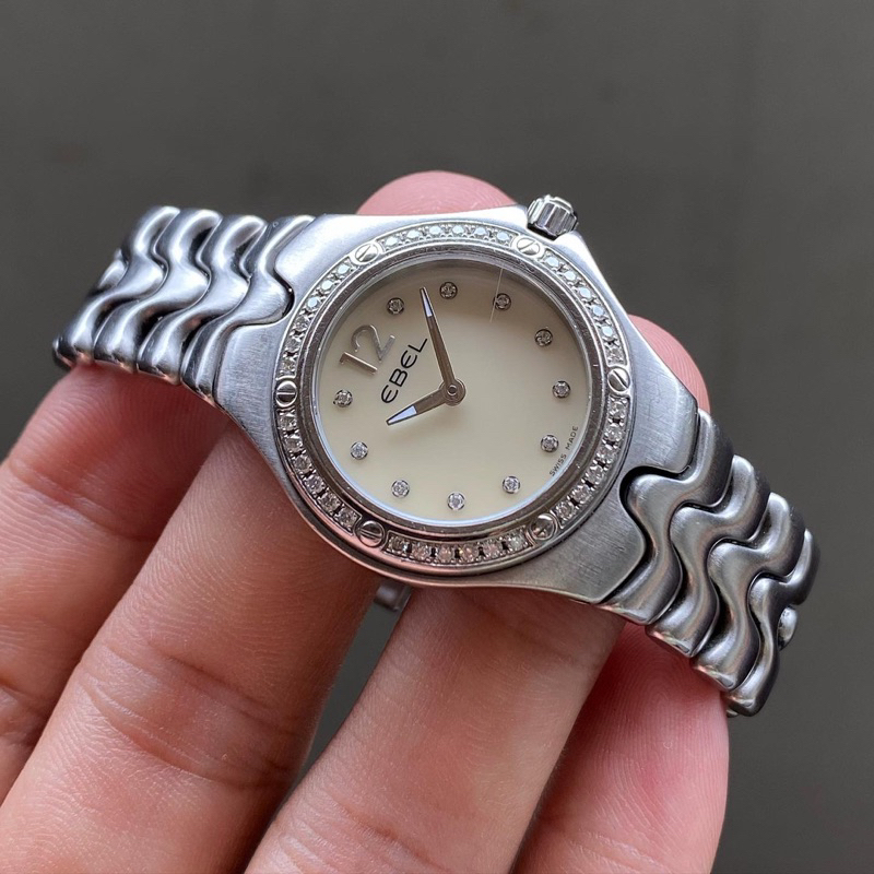 Ebel Sport Wave Ladies MOP & Diamond Dial E9956K24 Quartz 28mm