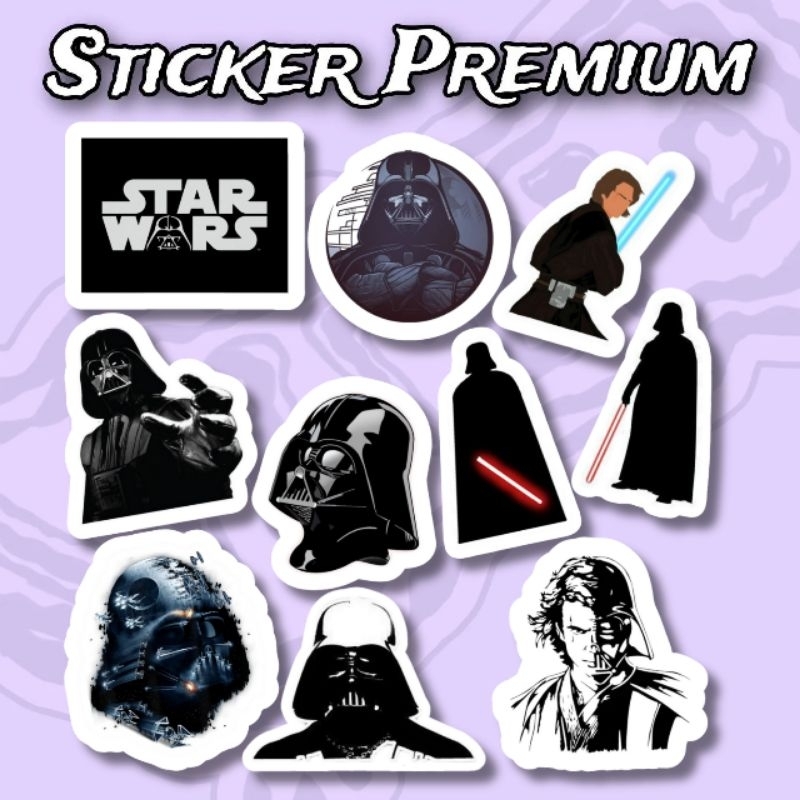 

Sticker Darth Vader Star wars Pack 10pcs Premium Waterproof