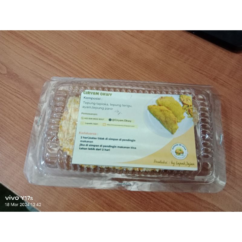 

bisa pesan frozen harga nya sesuai dengan jumlah cireng