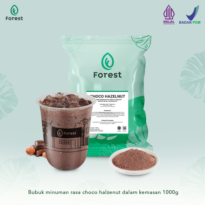 

junaidi_fahmi - hazelnut choco bubuk minuman 1kg - forest premium shopee