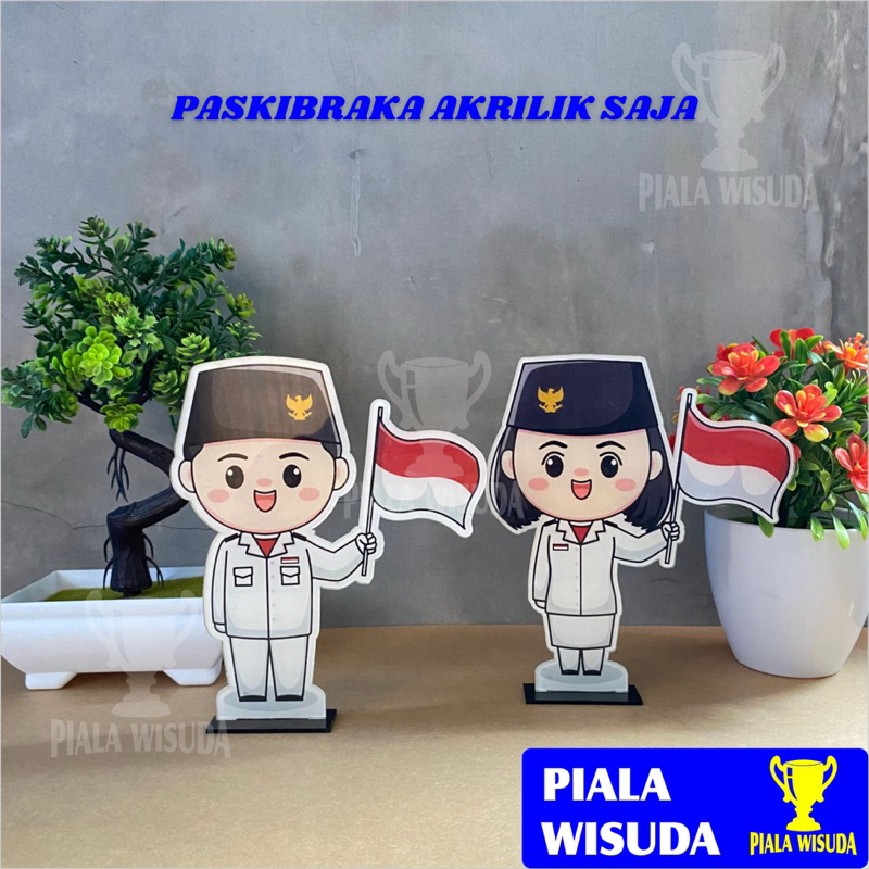 Piala Akrilik Paskibraka (Bendera) Akrilik Saja - Piala Akrilik Anak - Piala Wisuda- Piala Plastik Murah - Plakat Akrilik Wisuda - Plakat Akrilik - Plakat Wisuda - Plakat Sekolah - Piala Akrilik Wisuda - Piala Anak