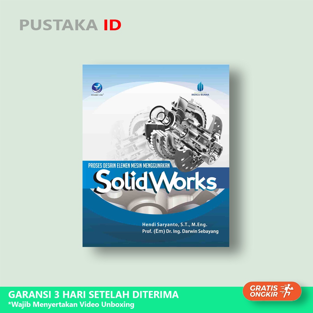Buku Proses Desain Elemen Mesin Menggunakan SolidWorks - Original