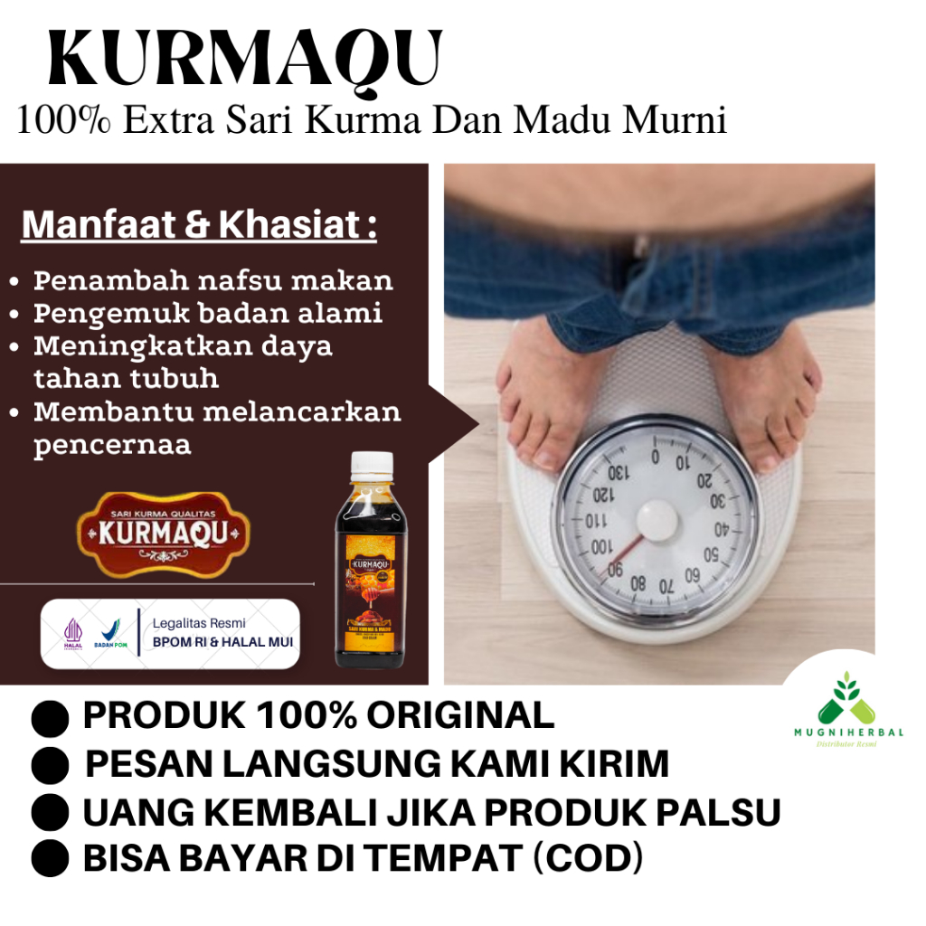 Kurmaqu - Suplemen Gemuk Badan, Penambah Nafsu Makan Anak dan Dewasa, Menambah Berat Badan, Vitamin 