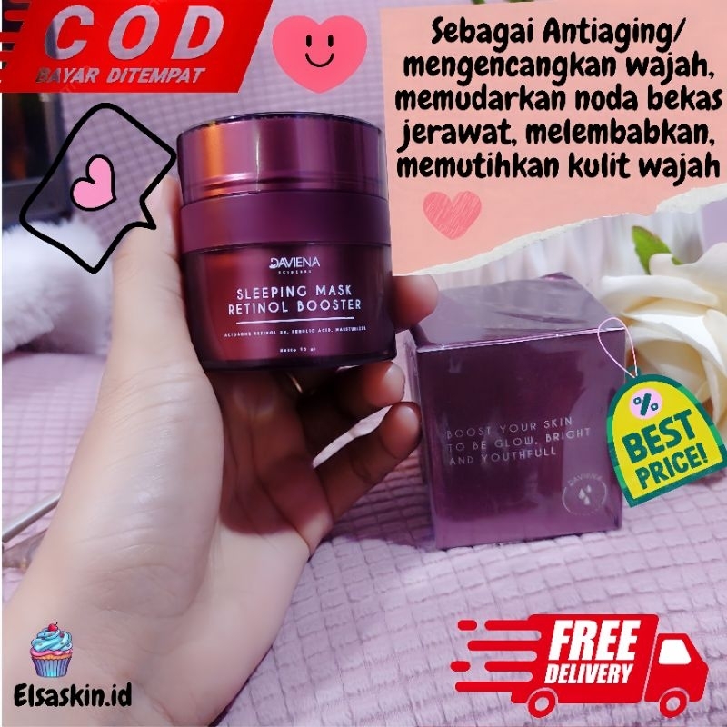 RETINOL BOOSTER SLEEPING MASK DAVIENA| DAVIENA SKINCARE| RETINOL DAVIENA