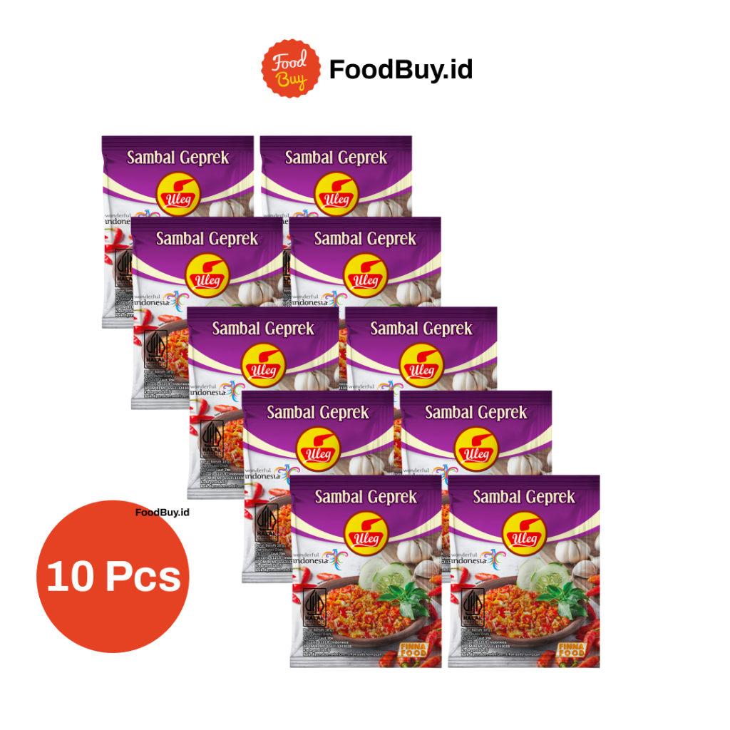 

Paket 1 Renteng - Uleg Sambal Geprek Sachet 18 gr (isi 10 pcs)