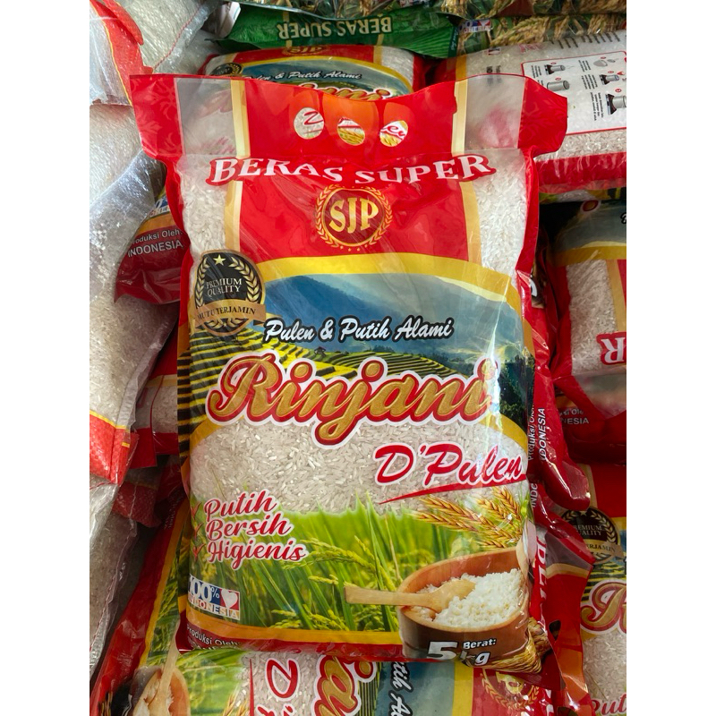

Beras Super Premium Rinjani D'Pulen Kemasan 5 Kg Murah