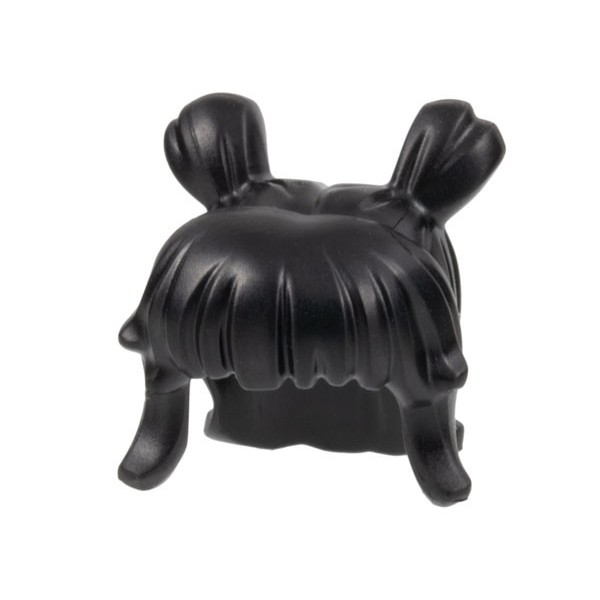 Lego Black Part 66915 Minifigure, Hair Female Space Buns and Thick Ban