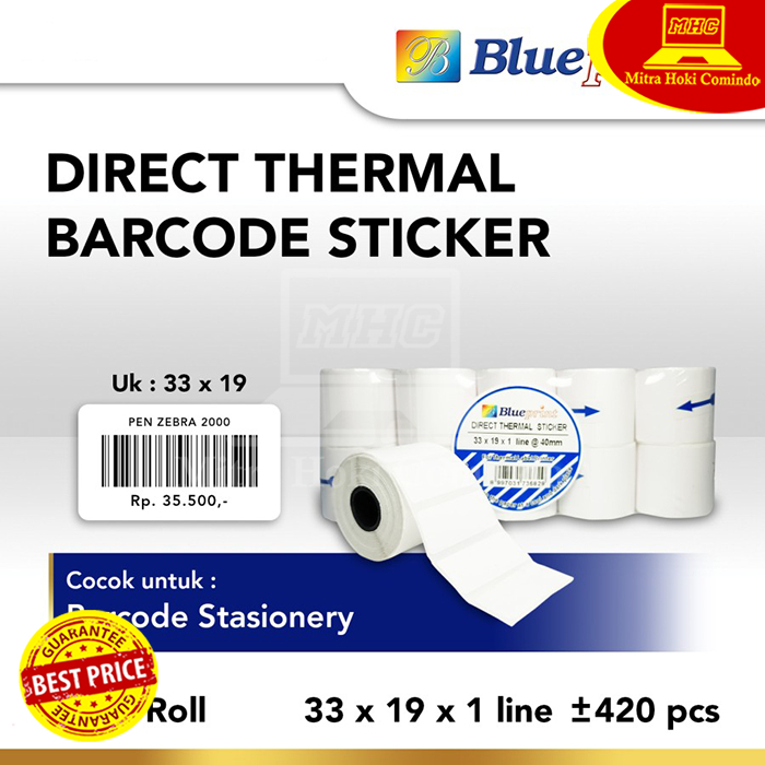 

Kertas Stiker Label Barcode Stiker Label Barang Blueprint 33x19(1line)