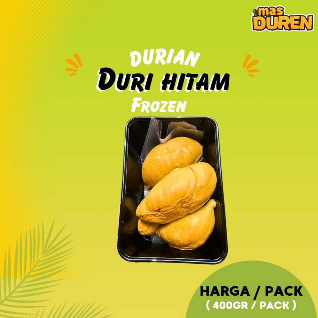 

Durian Duri Hitam malaysia Duren kupas Frozen 400gr