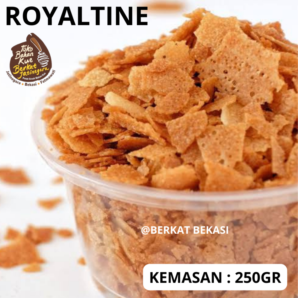 

ROYALTINE CRUNCHY FLAKES BISCUIT / TOPPING / WAFFLE CRUNCH TOPPING 250 GR