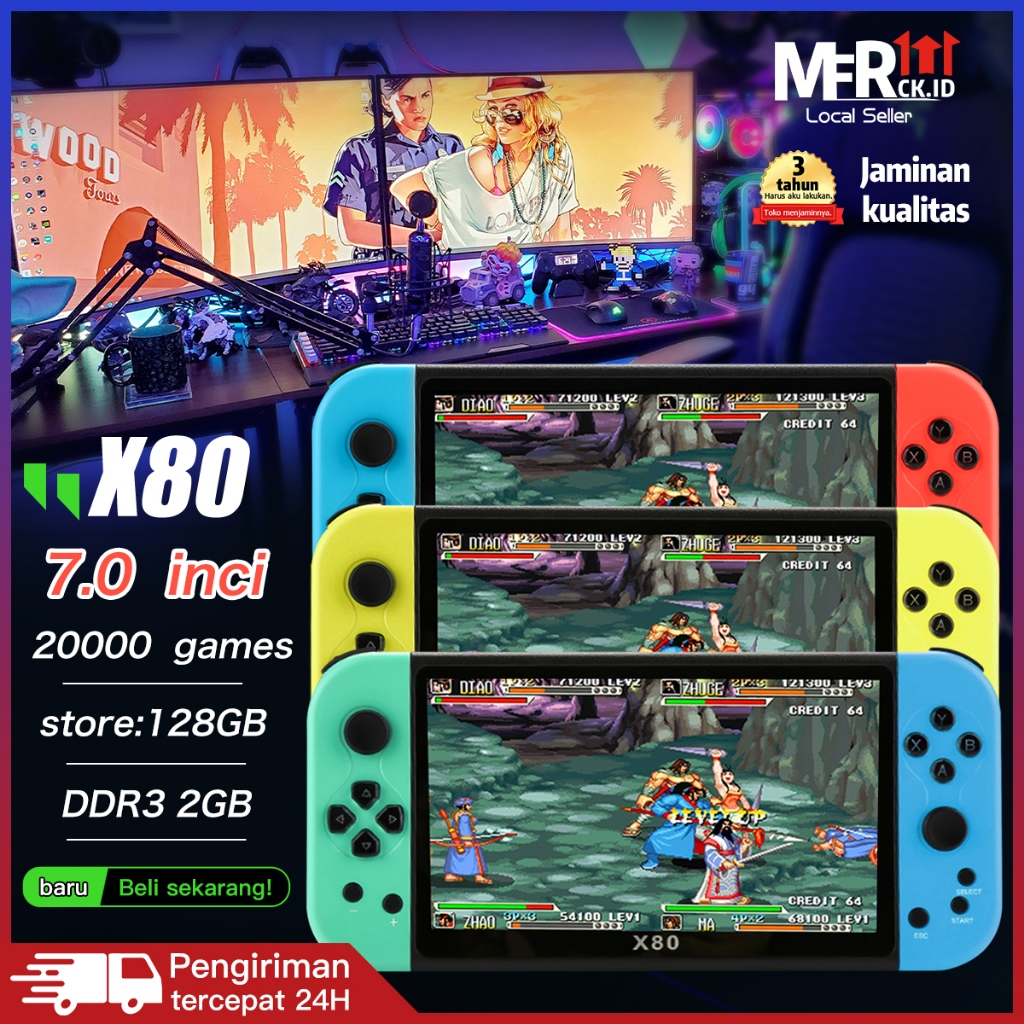 Boombastic ofc - CODPSP X80/X7/x12 Game Console Psp Gameboy HandheldPlayer 7.0 Inch 16G Built-in