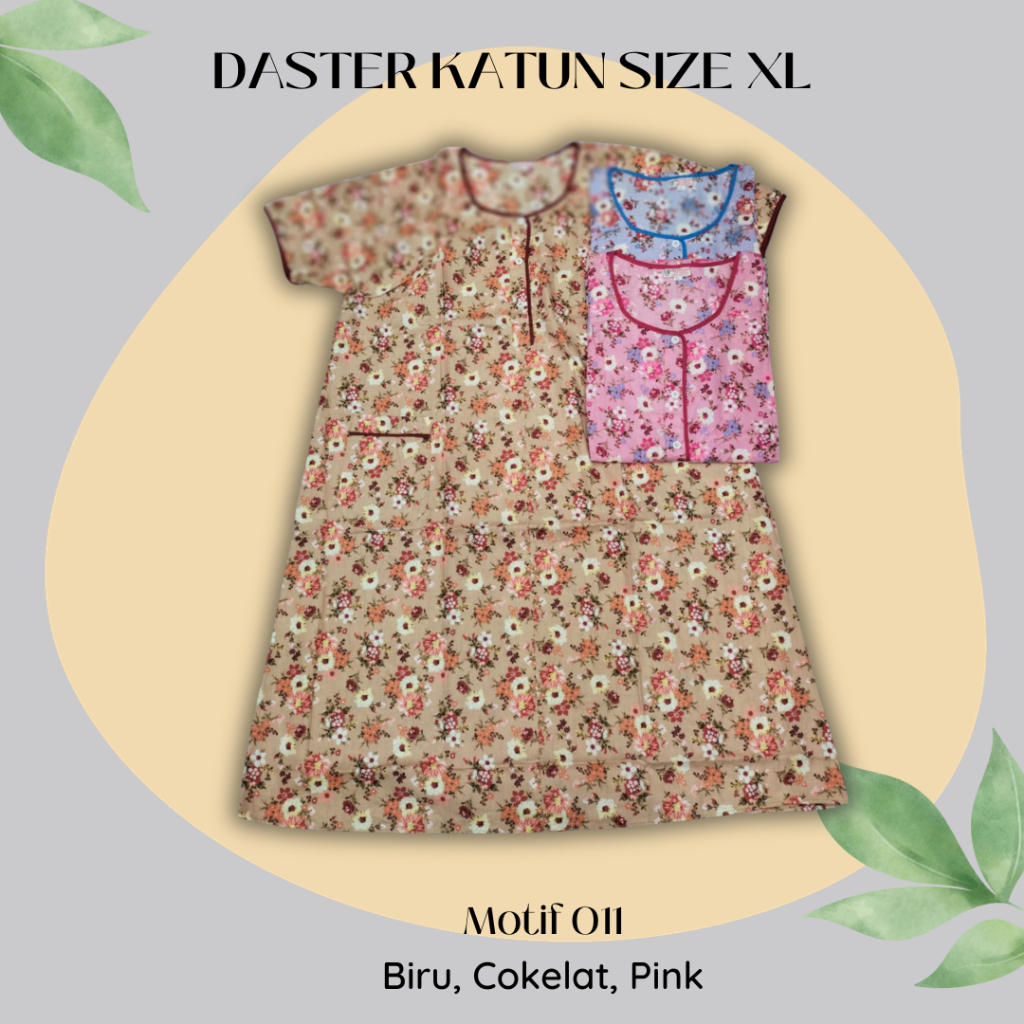 Daster Katun PRETTYGIRL size XL/Daster katun lokal/daster katun bumil/daster katun murah/daster katu