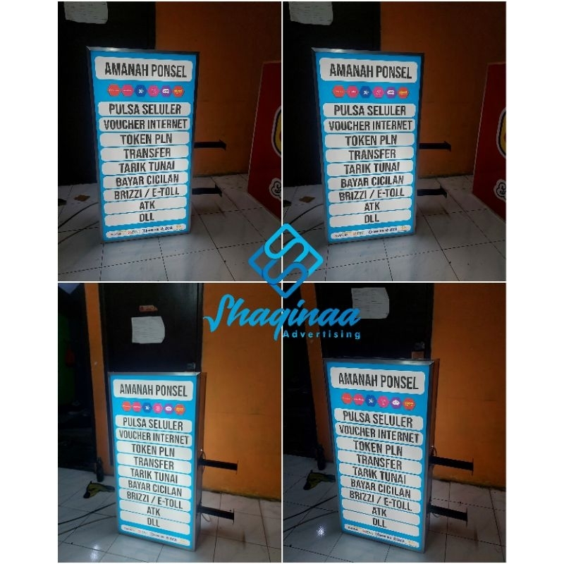 NEON BOX 2 MUKA COSTOM UK 100X50 cm AKRILIK