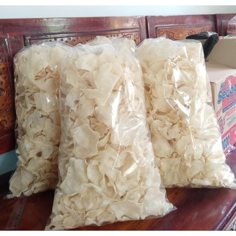 

krupuk gadung tipis putih