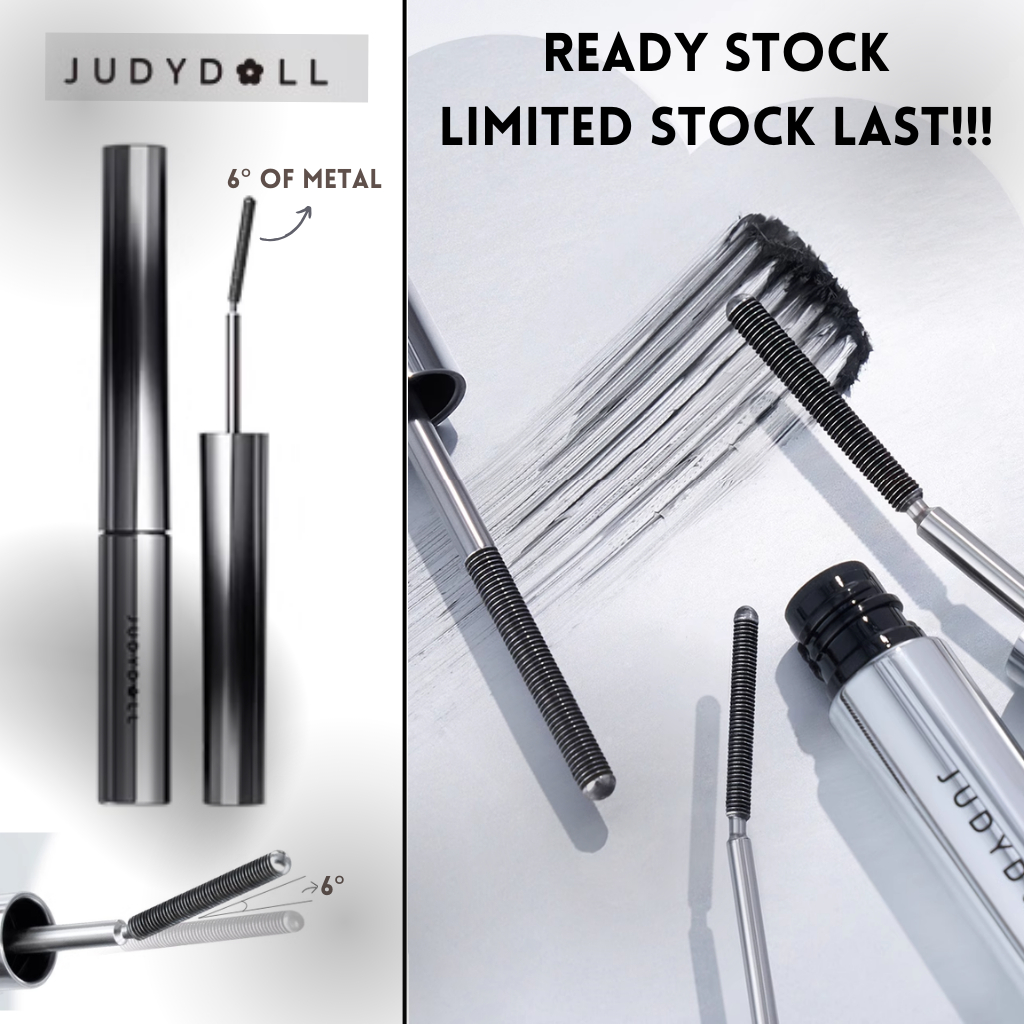 Judydoll Maskara Waterproof Mascara Waterproof Ujung Besi Curl Lentik Korea Kecil Natural Lash