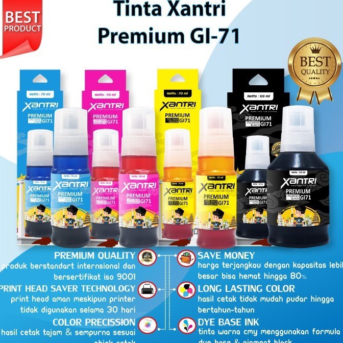 BEST PRODUCT Tinta Canon Compatible GI71 GI71 GI 71 gi71 Printer G12 G22 G32 G36 Tinta Refill Print 