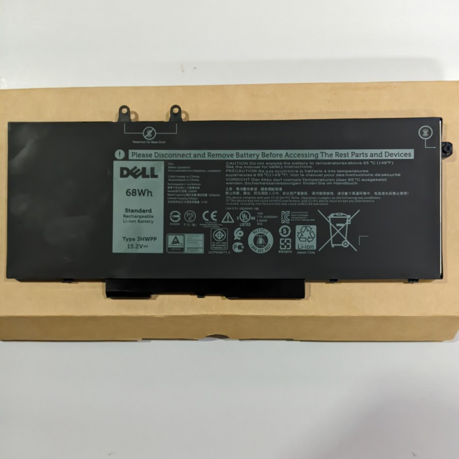 Baterai Laptop Dell Latitude 5401 5410 5411 5501 5511 3HWPP 68Wh Ori