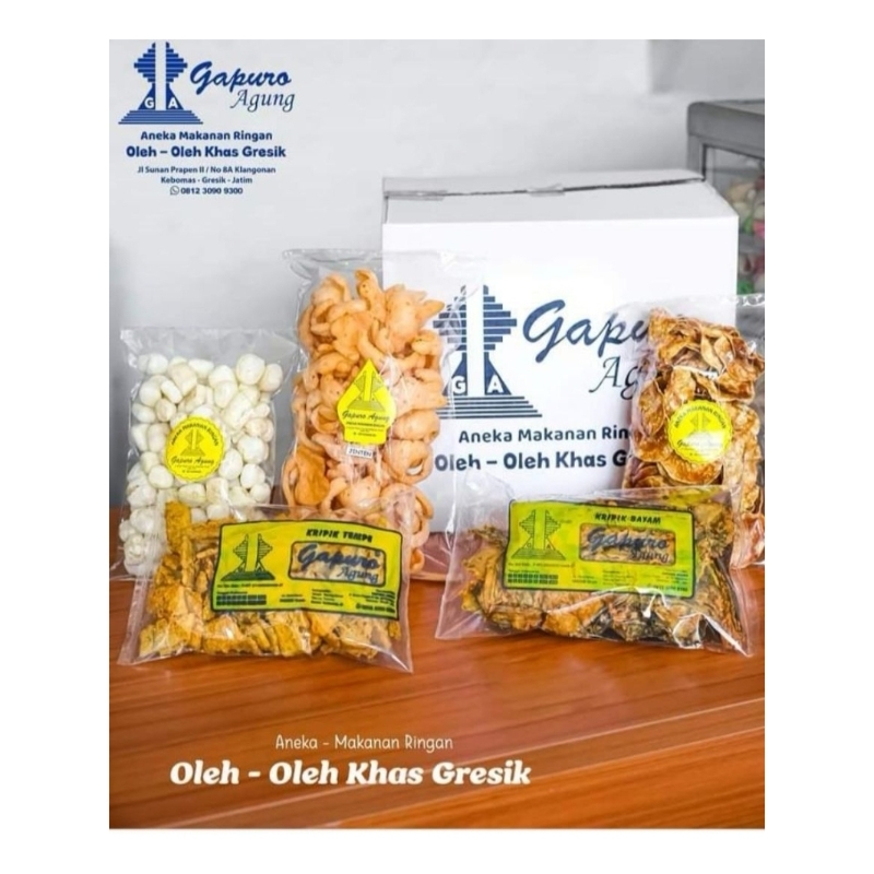 

ANEKA MAKANAN RINGAN OLEH-OLEH KHAS GRESIK by Gapuro Agung