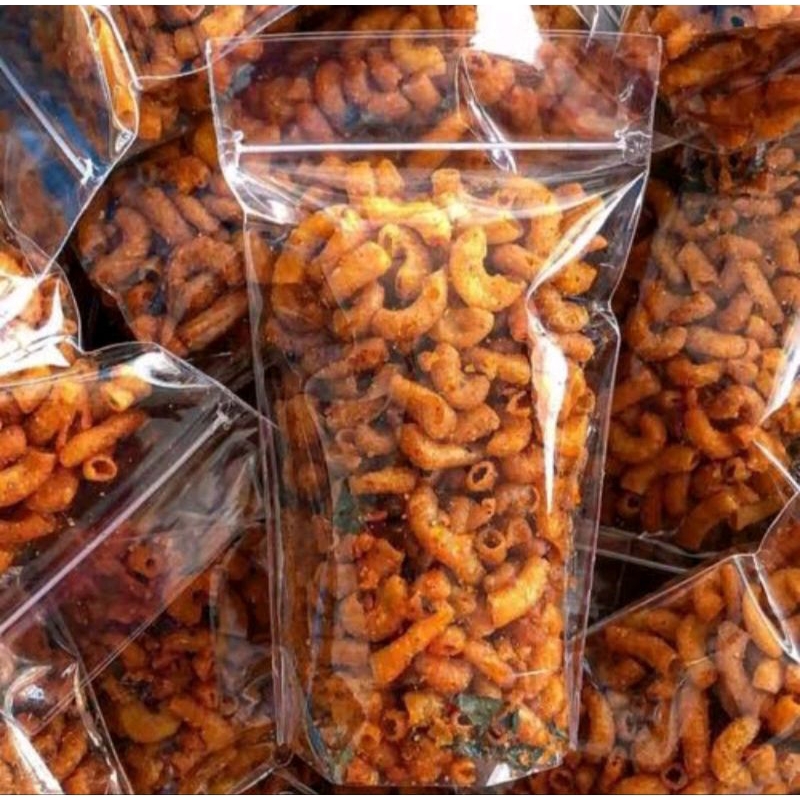 

100GR MAKARONI PIPA PEDAS DAUN JERUK SNACK JAJAN CAMILAN KILOAN