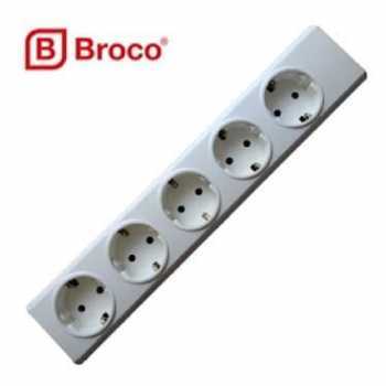 BROCO STOP KONTAK BROCO 5 LUBANG / TERMINAL / COLOKAN LISTRIK