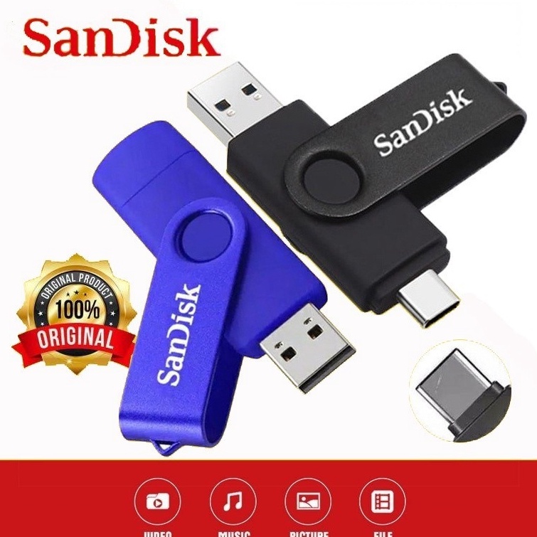 BEST SELLER SANDISK FLASHDISK OTG TYPE C USB 32GB64GGB128GB FLASH DRIVE ULTRA DUAL USB 31 Flashdisk 