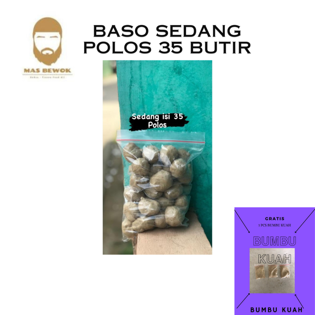 

BAKSO ISI 25 Dan ISI 35 UKURAN SEDANG MANTAP POLOS GRATIS BUMBU KUAH