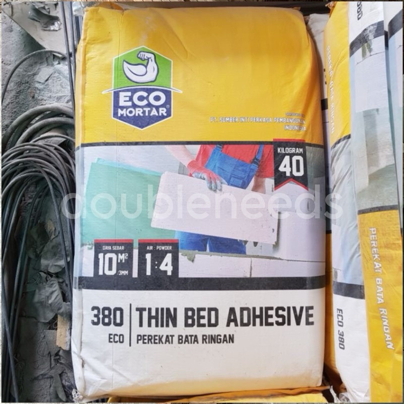 1KG ECO 380 SEMEN PEREKAT BATA RINGAN / SEMEN PEREKAT BATA RINGAN ECERAN