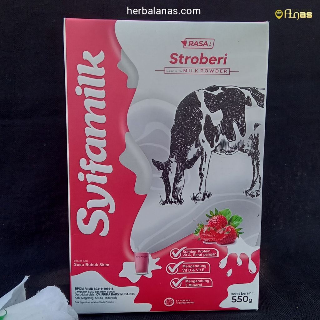 

Syifamilk strowbery susu sapi kaya nutrisi rasa stroberi meningkatkan fungsi otak menjaga kesehatan tulang menambah massa otot meningkatkan sistem kekebalan tubuh memelihara kesehatan jantung susu penggemuk badan dan susu diet all varian vanila full cream