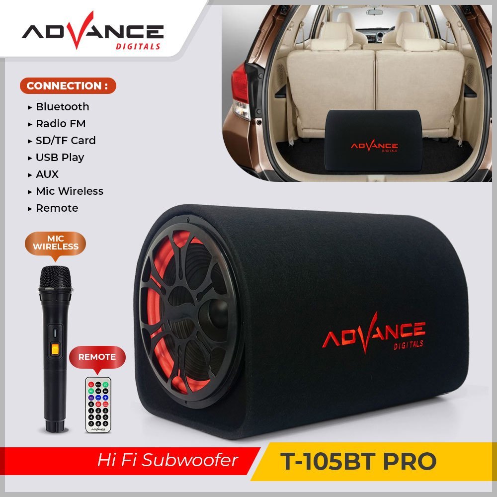 SPEAKER ADVANCE SPEAKER TABUNG BLUETOOTH FREE 1 MIC / SPEAKER TABUNG BLUTUT/ SUBWOFER 12 INCH ADVANC