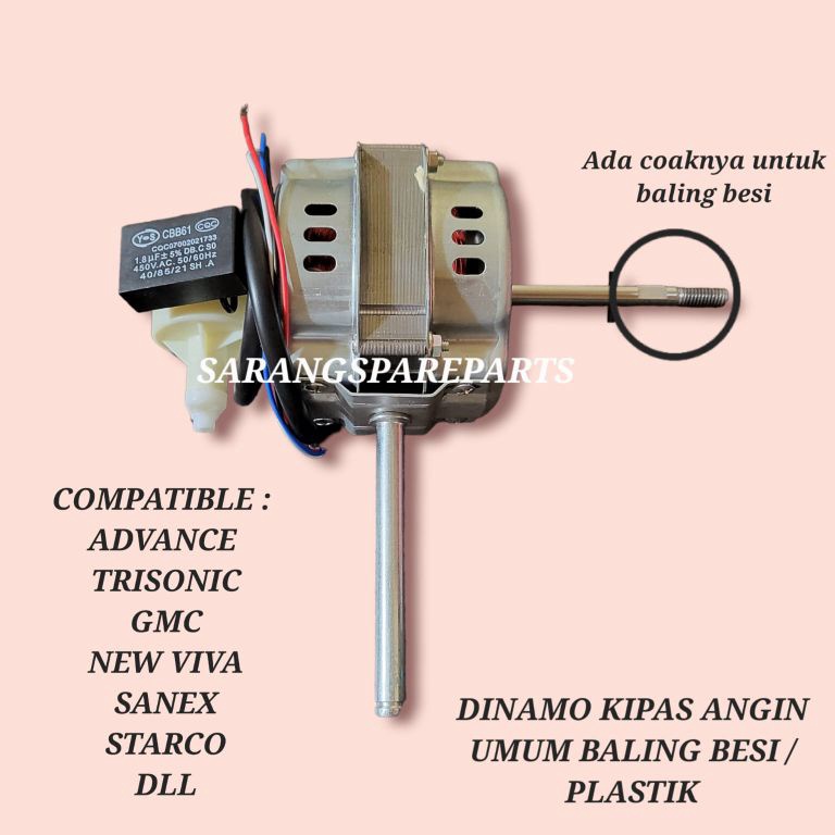 STOK TERBARU DINAMO KIPAS ANGIN ADVANCE TDS ULIR COAK  MESIN KIPAS ADVANCE  DINAMO KIPAS ANGIN JUARA